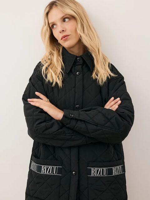 Bizuu kurtka MAREVIA kolor czarny przejściowa oversize MAREVIA CZARNY - zdjęcie produktu nr 2