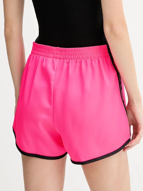 adidas Originals szorty 3s Sprinter damskie kolor różowy z aplikacją high waist JW5062