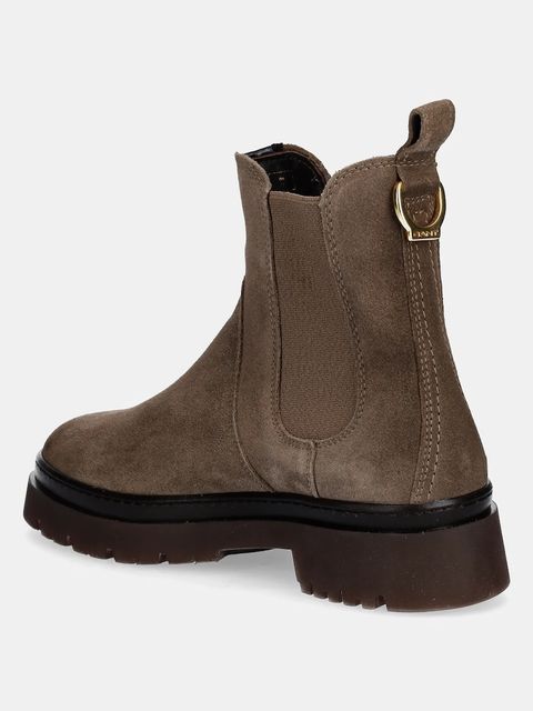 Gant sztyblety zamszowe Aligrey damskie kolor beżowy na platformie 31553157