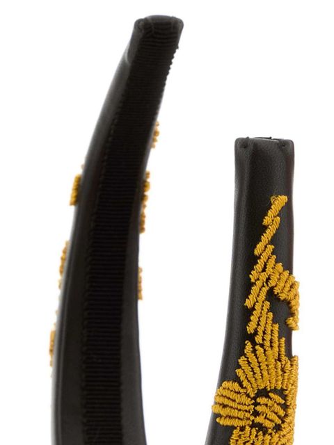 Prada embroidered hairband - Black