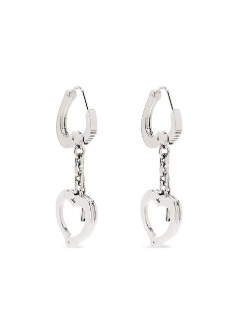Marc Jacobs heart handcuff earrings - Silver