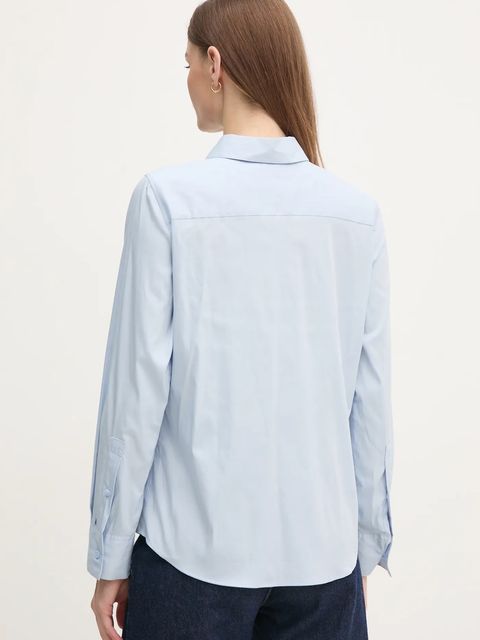 Tommy Hilfiger koszula damska kolor niebieski regular z kołnierzykiem klasycznym WW0WW44084