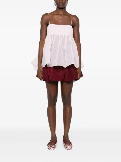 Cecilie Bahnsen Veronica matelassé-effect tank top - Pink