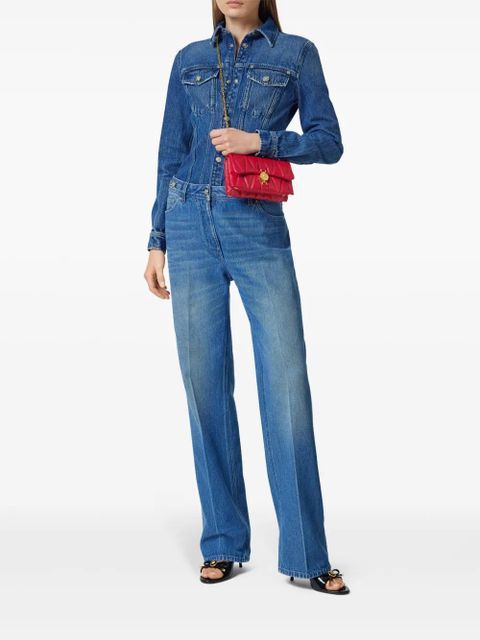 Versace Kleio quilted mini bag - Red - zdjęcie produktu nr 2