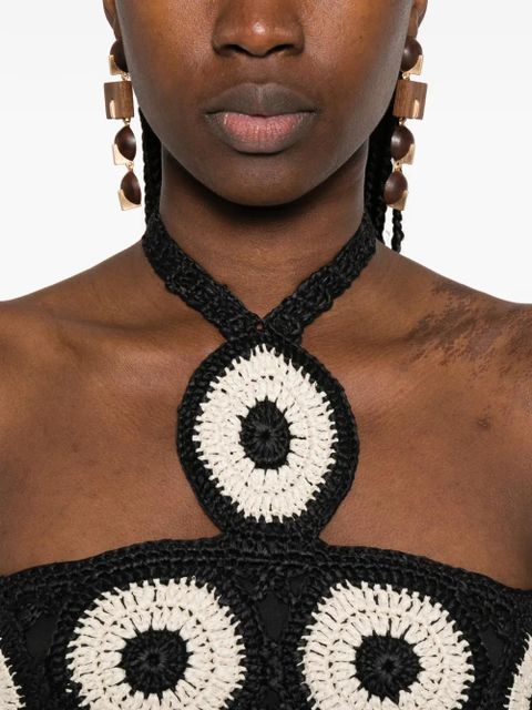 Simon Miller crochet cropped top - Black