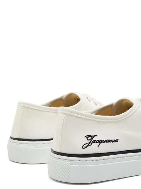 Jacquemus embroidered-logo sneakers - Neutrals