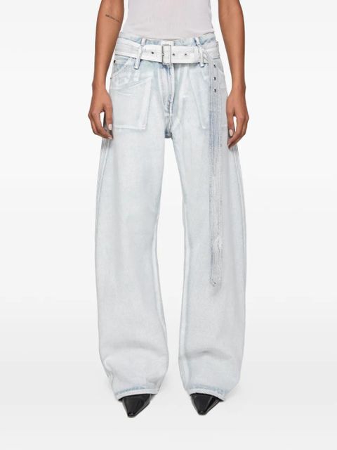 Acne Studios belted jeans - Blue