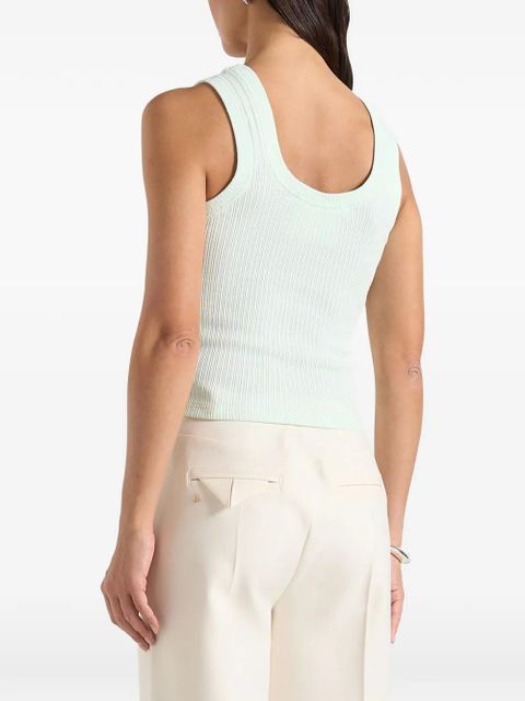 Manière De Voir Liane ribbed scoop-neck tank top - Green
