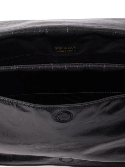Prada medium leather shoulder bag - Black