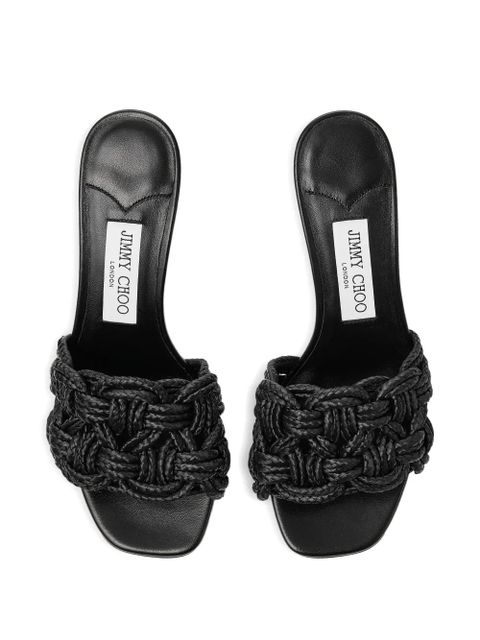 Jimmy Choo 70mm Chara mules - Black