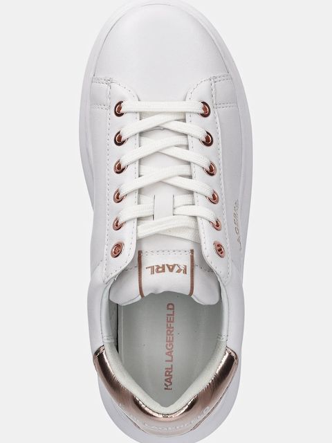 Karl Lagerfeld sneakersy skórzane KAPRI kolor biały KL62538K