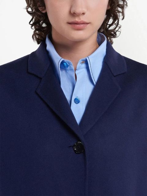 Marni long wool-cashmere vest coat - Blue