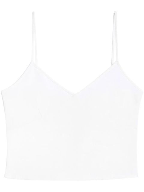 AMI Paris V-neck camisole top - White - zdjęcie produktu nr 1