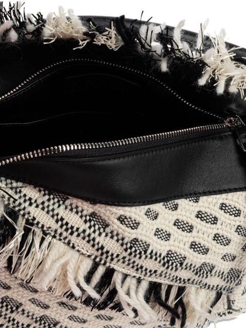 LOEWE x Albers Puzzle fringed tote bag - Neutrals
