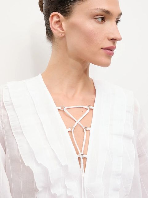 Answear.LAB koszula damska kolor biały regular