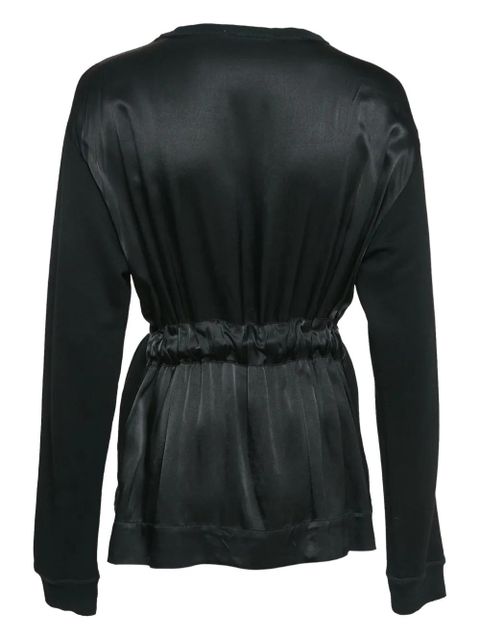 SANDRO pre-owned belted long-sleeve sweater - Black - zdjęcie produktu nr 2
