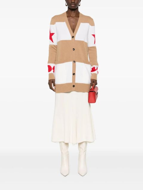 Max Mara Valido 1951-motif striped cardigan - White - zdjęcie produktu nr 2