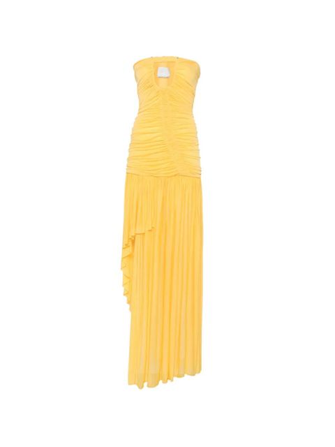 Christopher Esber Orion ruched-bodice maxi dress - Yellow - zdjęcie produktu nr 1