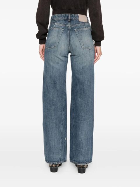 OUR LEGACY ripped-detail trousers - Blue