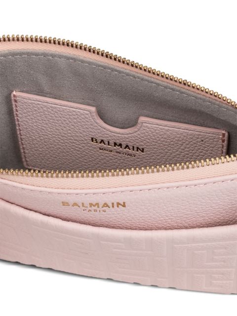 Balmain 1945 PB Labyrinth monogram mini bag - Pink