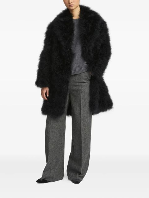 Yves Salomon feather-detailing coat - C99 - zdjęcie produktu nr 2