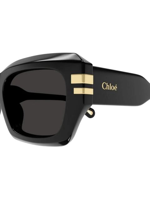 Chloé geometric-frame sunglasses - Black