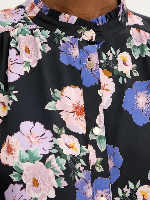 Morgan koszula damska kolor czarny regular ze stójką COLIE.F - zdjęcie produktu nr 2