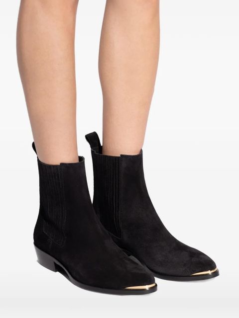 ISABEL MARANT Delano suede ankle boot - Black