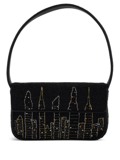 STAUD Tommy beaded skyline shoulder bag - Black - zdjęcie produktu nr 1