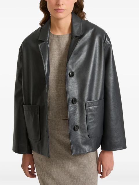Yves Salomon leather jacket - Black