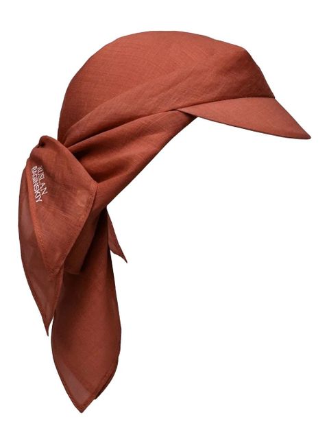 Ruslan Baginskiy logo-print self-tie hat - Brown - zdjęcie produktu nr 2