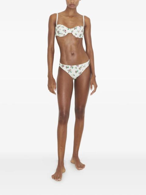 Tory Burch printed bikini bottoms - Neutrals