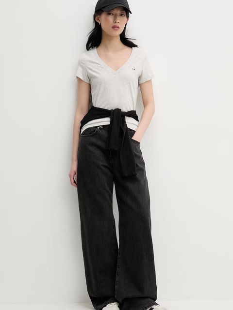 Tommy Jeans T-shirt damski bawełniany - zdjęcie produktu nr 1