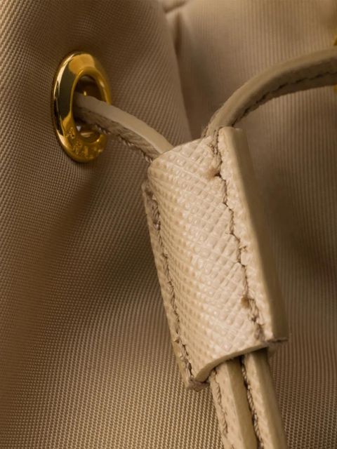 Prada Duet Re-Nylon bucket bag - Neutrals
