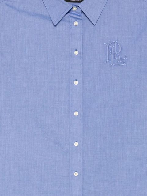 Lauren Ralph Lauren embroidered button-front shirt - Blue