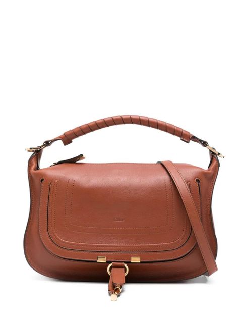 Chloé small Marcie leather crossbody bag - Brown - zdjęcie produktu nr 1