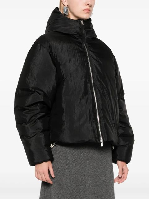 Jil Sander hooded puffer jacket - Black