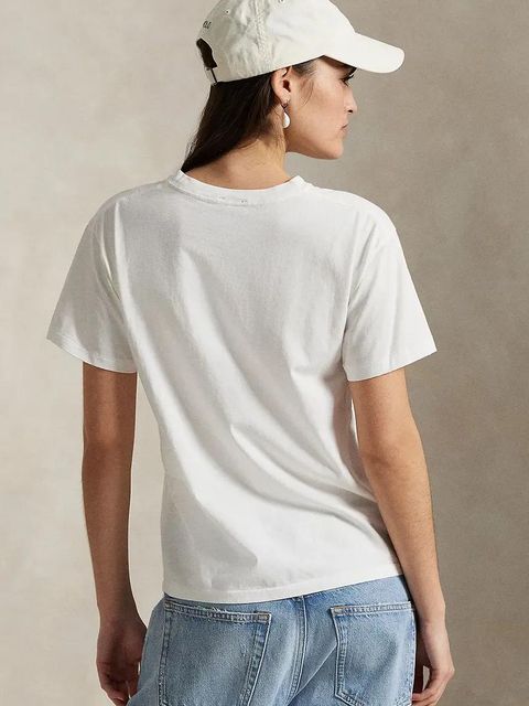 Polo Ralph Lauren t-shirt bawełniany damski kolor biały 211965096