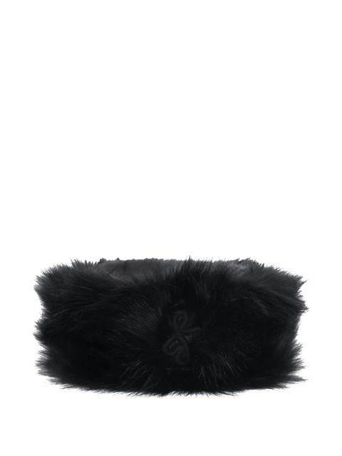 Ruslan Baginskiy faux-fur pillbox hat - Black - zdjęcie produktu nr 1