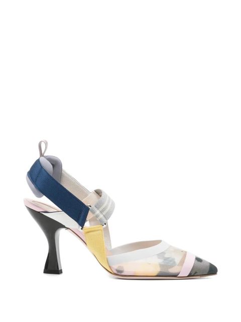 FENDI floral-print sandals - Blue - zdjęcie produktu nr 1