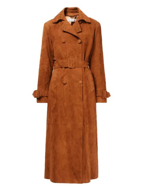 Nour Hammour Tate double-breasted belted coat - Brown - zdjęcie produktu nr 1