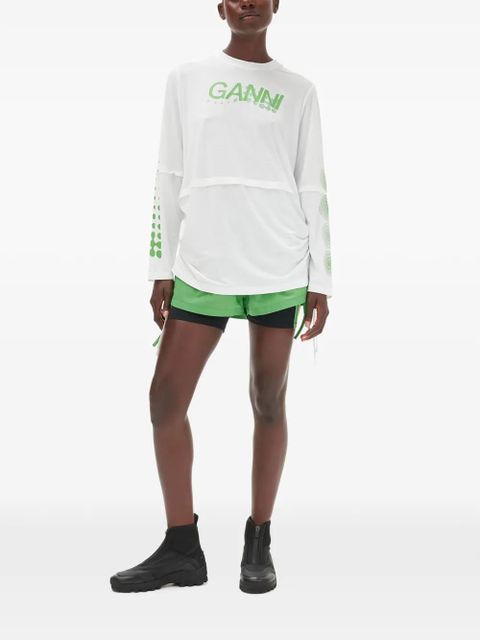 GANNI long-sleeve T-shirt - White