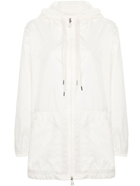 Moncler mesh-panels hooded jacket - White - zdjęcie produktu nr 1