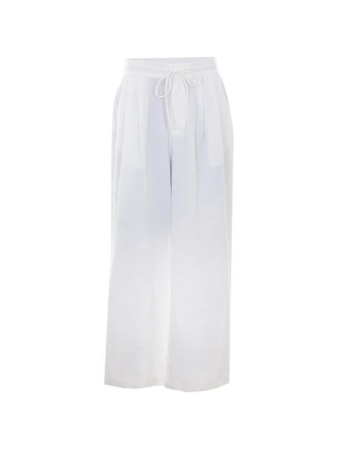 Eleh drawstring wide-leg trousers - White - zdjęcie produktu nr 1