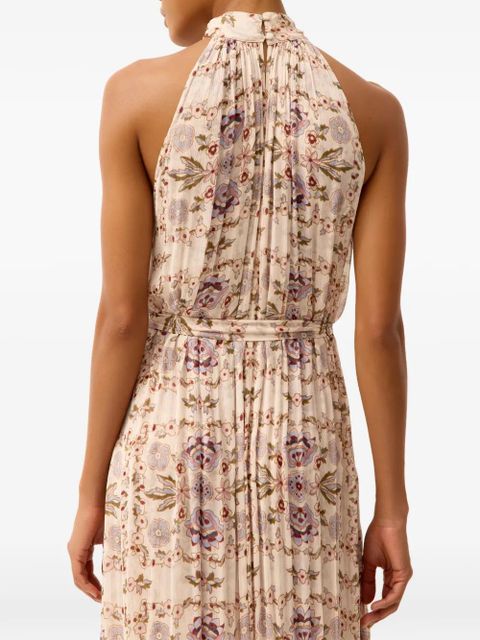 Marie Oliver Penelope floral drawstring dress - Neutrals