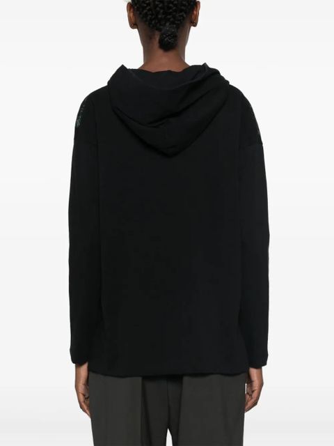 MM6 Maison Margiela numbers-motif hoodie - Black