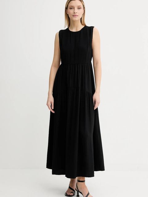 Gestuz sukienka kolor czarny maxi rozkloszowana 10910441 - zdjęcie produktu nr 1