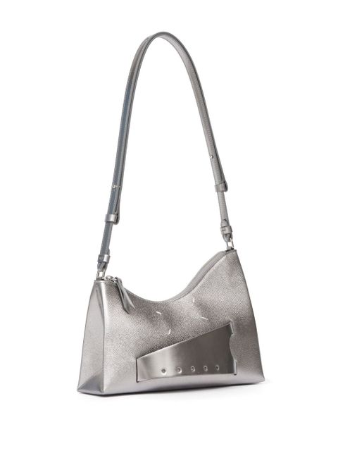 Maison Margiela Snatched Hobo leather bag - Silver