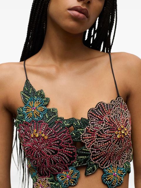 AREA crystal-flower top - Multicolour