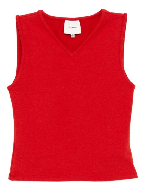 Reformation Wren knit top - Orange - zdjęcie produktu nr 1